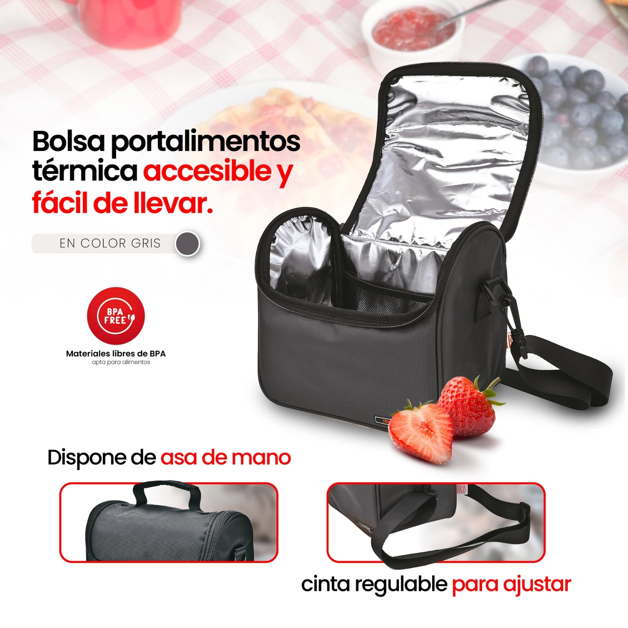 LUNCHBAG CASE GREY