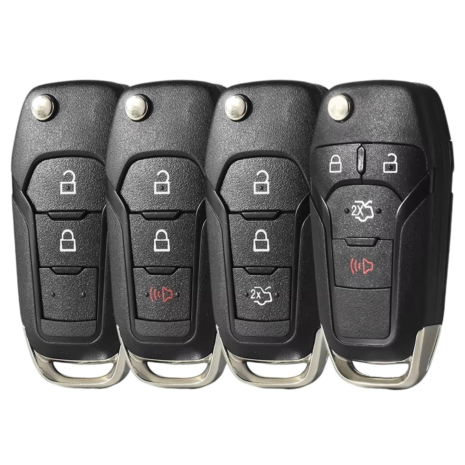Compatibile Con Ford Per F-250 F-350 2009 2010 2011 2012 2013 2014 2015 2016 2017 2018 2 3 4 Pulsanti Custodia Chiave Auto A Distanza Intelligente(Model 3)