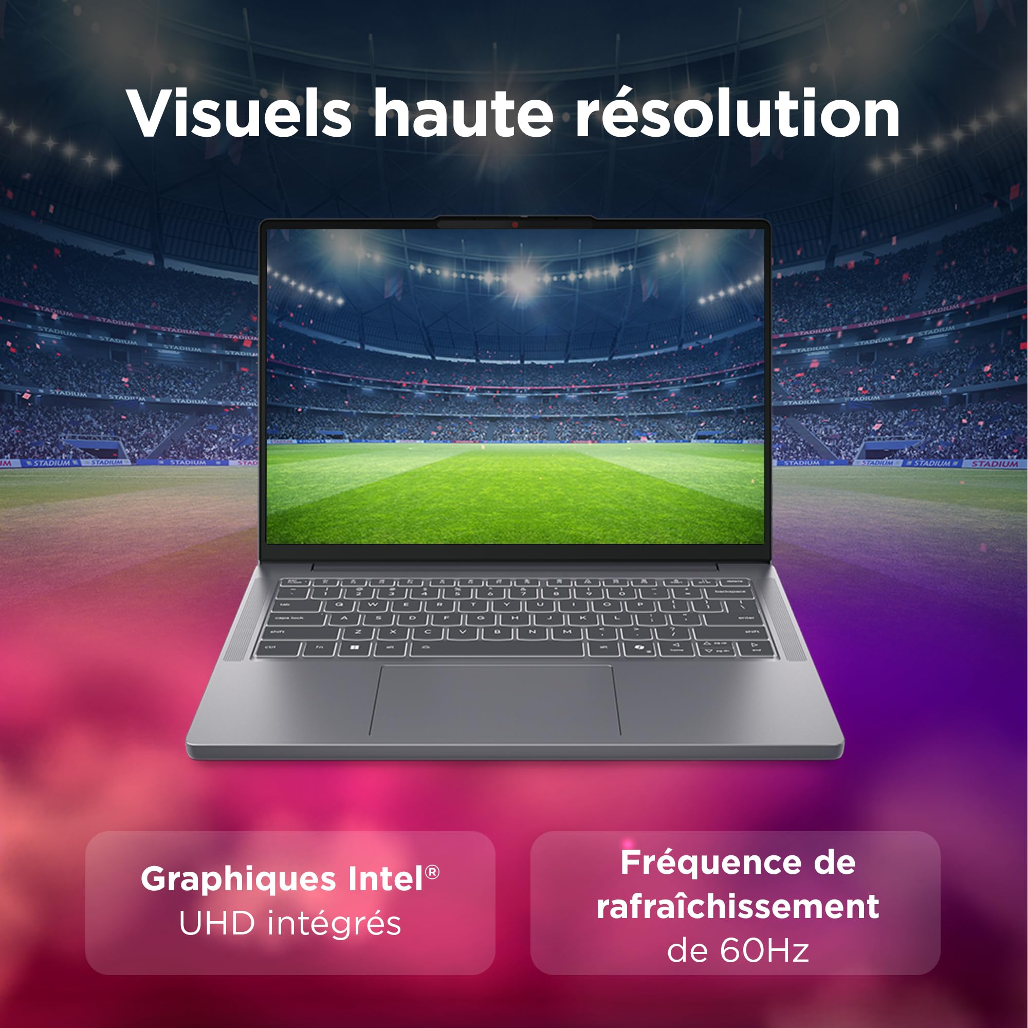 Lenovo IdeaPad Slim 3 14IRH10 Ordinateur Portable 14" WUXGA Intel Core i7-13620H RAM 16Go SSD 512Go Intel UHD Graphics Windows 11 Home Clavier AZERTY Français Gris