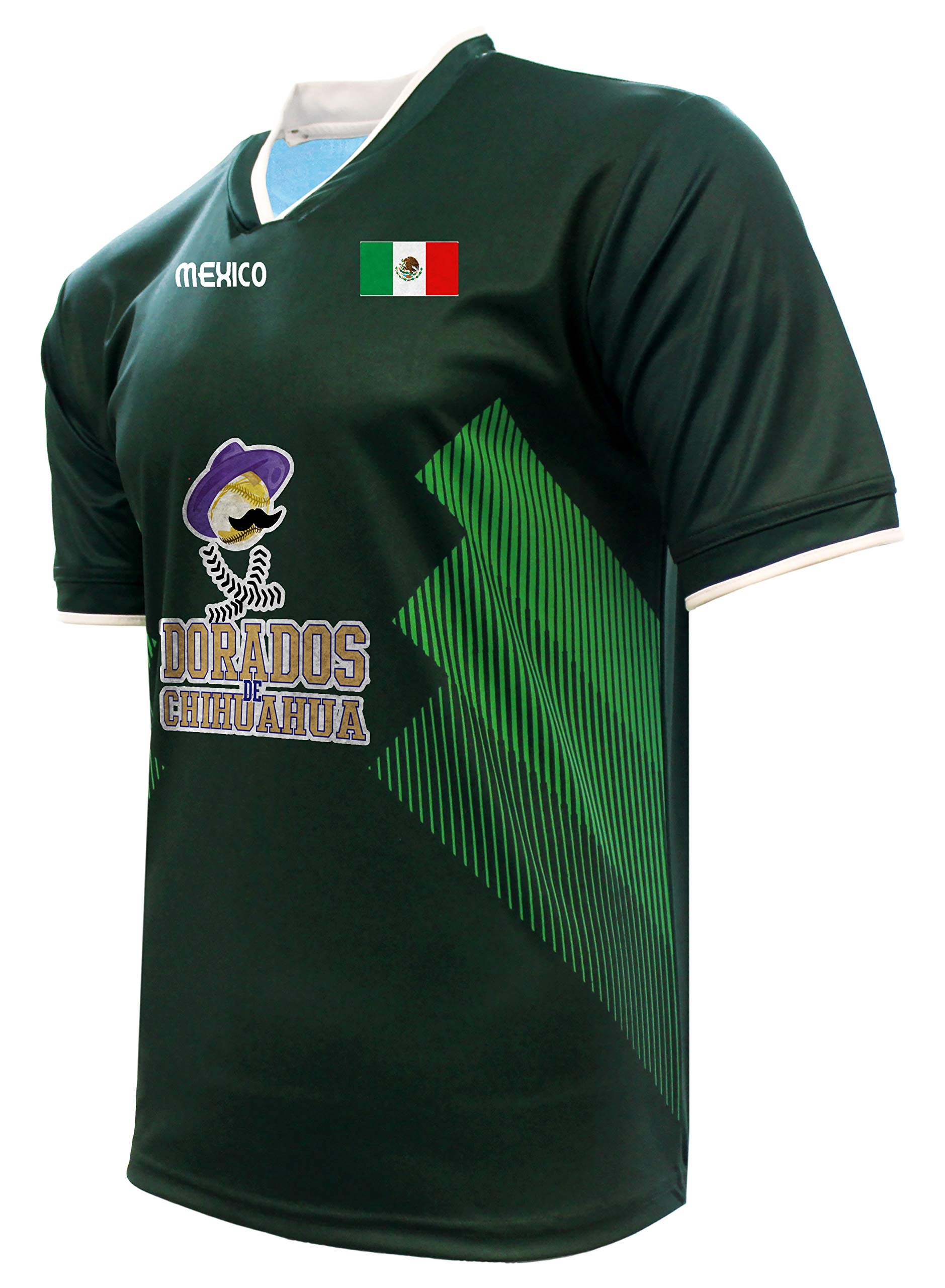Jersey Mexico Dorados de Chihuahua 100% Polyester_Made in Mexico (XXX-Large) Green