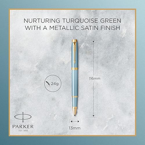 Vista 30 de Parker IM Bolígrafo Negro mate con borde negro Punta media con recarga de tinta azul Caja de regalo