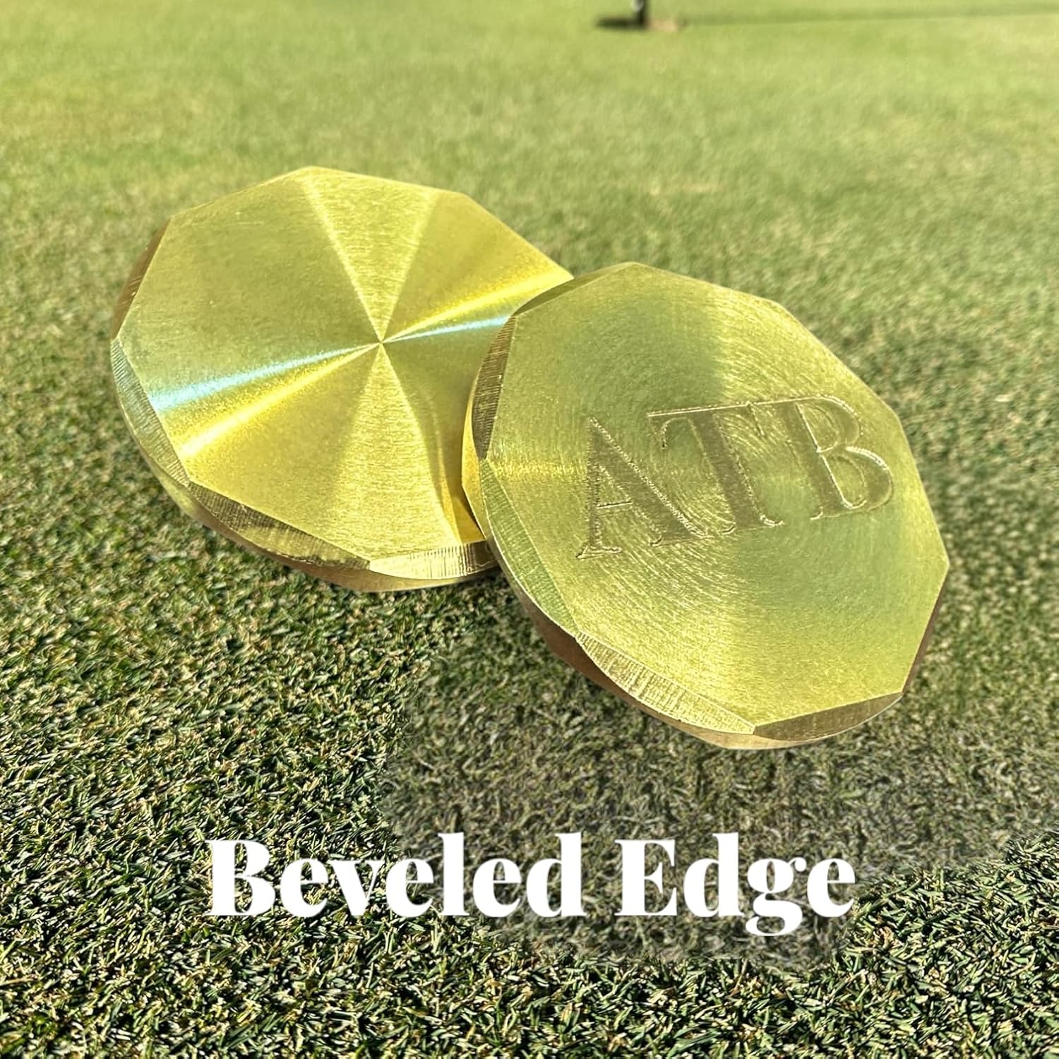 Personalized Golf Ball Marker Set of 2 - Solid Brass & Copper Golf Accessories for Men - Golf Gifts for Men & Golf Ball Marker - Unique Golf Gifts