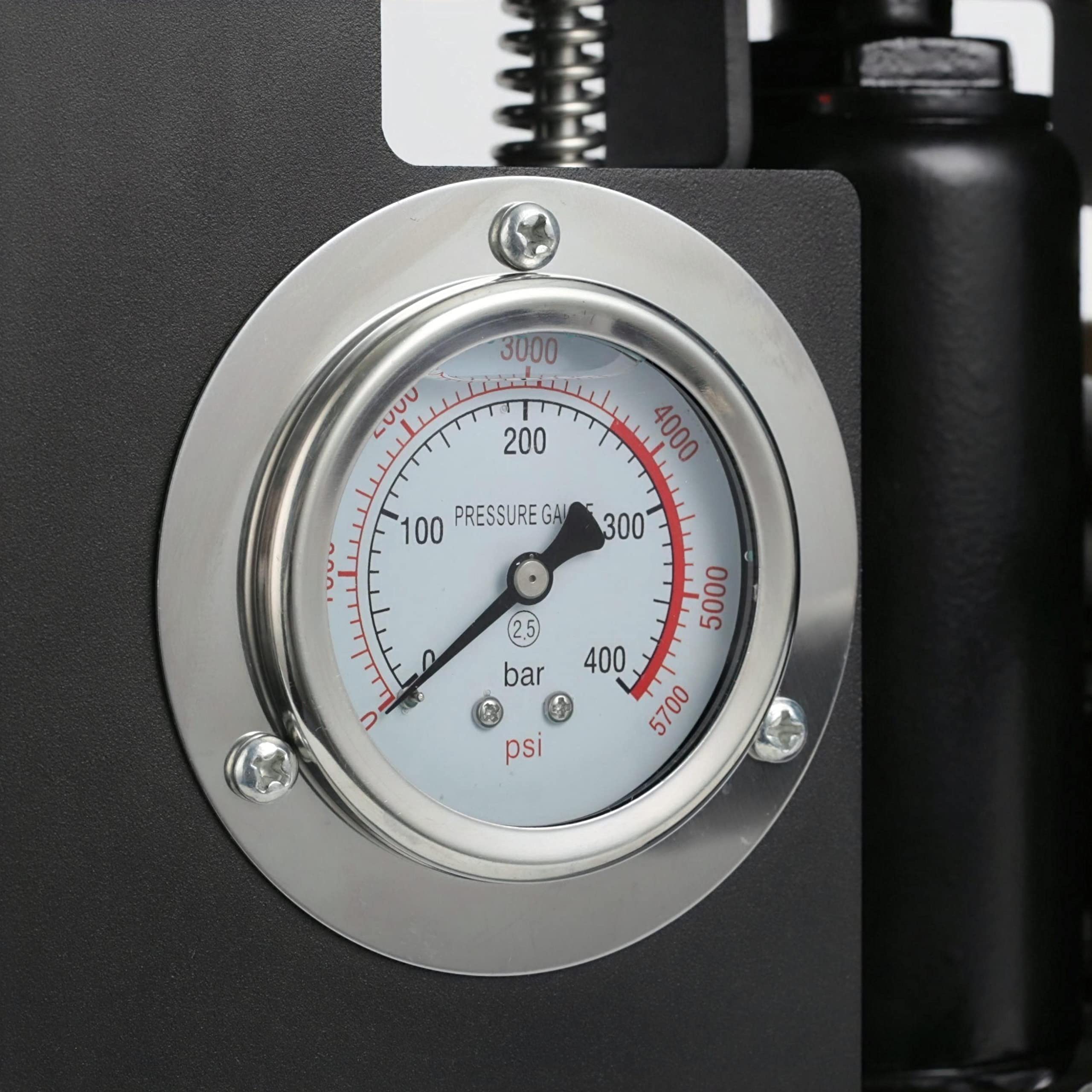 12Ton Hydraulic Heat Press Machine w/ Pressure Gauge, Upgrade 900W Heat