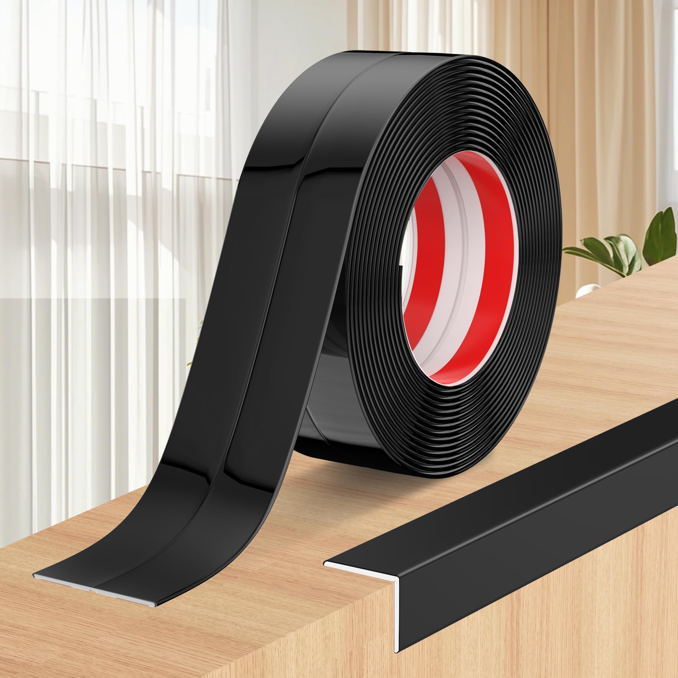 Mavionor Wall Corner Protector Peel and Stick Wall Molding Trim Flexible Self Adhesive Inside & Outside Wall Corner Guards Molding Trim for Wall Edge