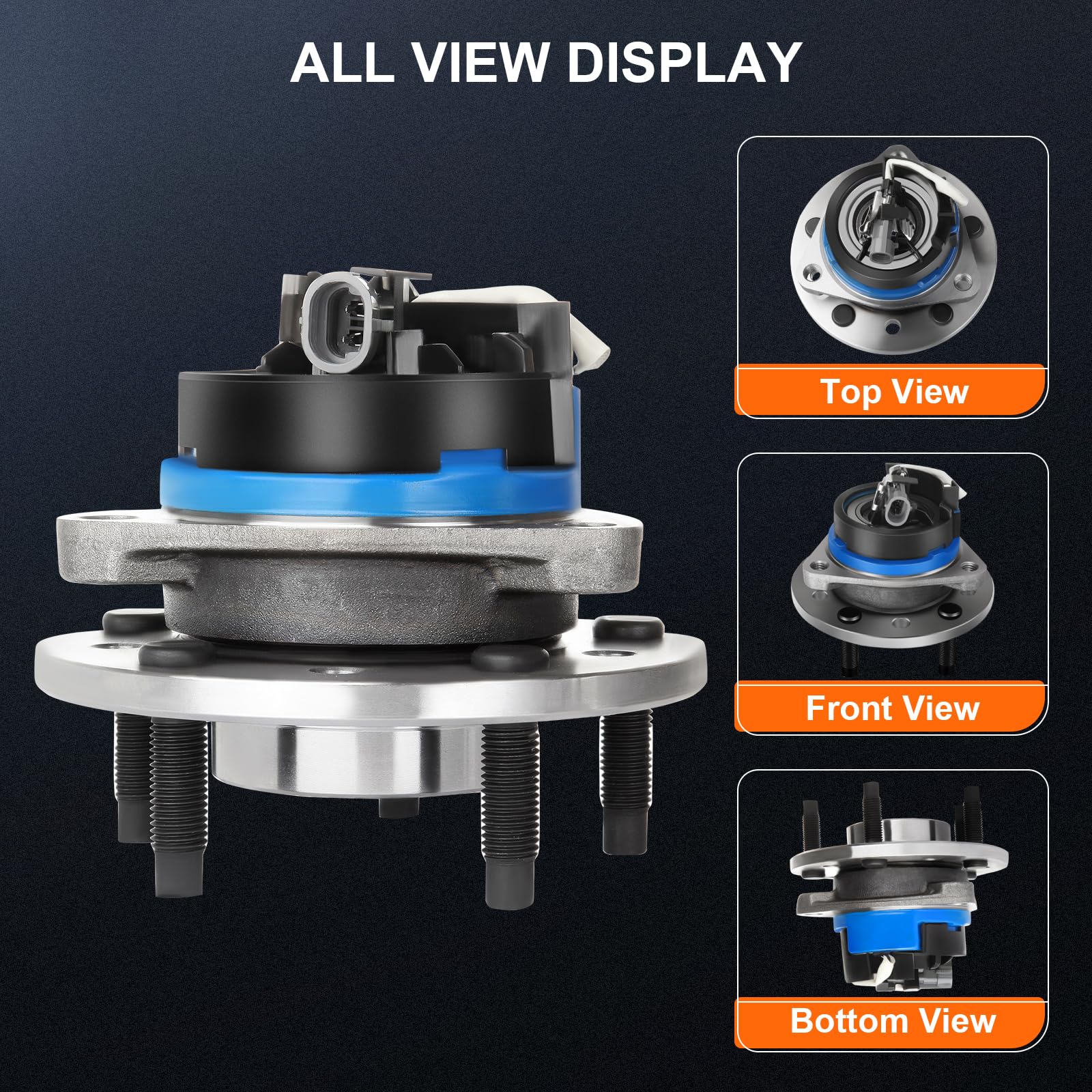MOOG 513137 Wheel Bearing And Hub Assembly - Compatible With Pontiac Grand Am, Chevrolet Malibu, Oldsmobile Alero (1997-2005 Models) - View #4