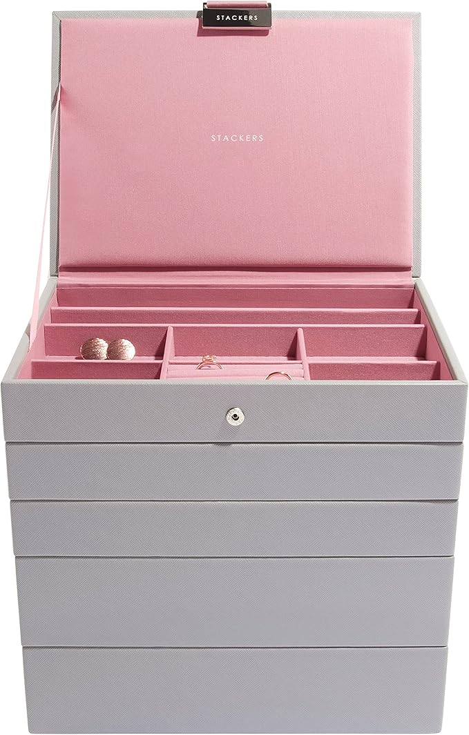 Stackers Schmuckschatulle 5er Set, Grey/Antique Pink