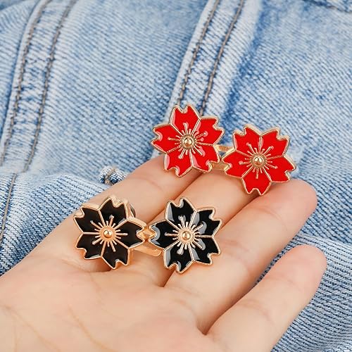 Miniatura 31 de TOOVREN 8 juegos mejorados de botones para pantalones de mezclilla sueltos, sin coser, sin herramientas, reemplazo de apriete de botón de jean 8#A