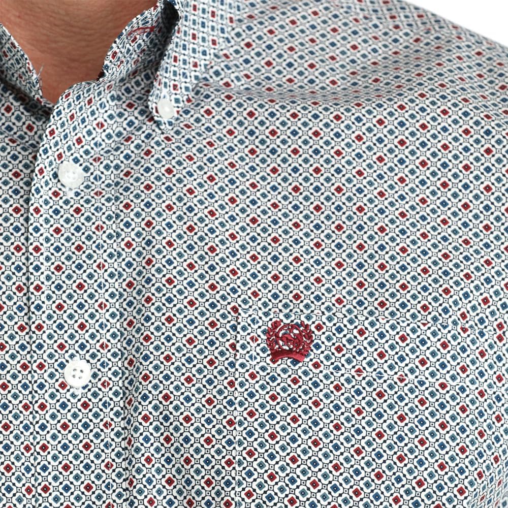 Cinch Men's Multi Color Print Short Sleeve Shirt