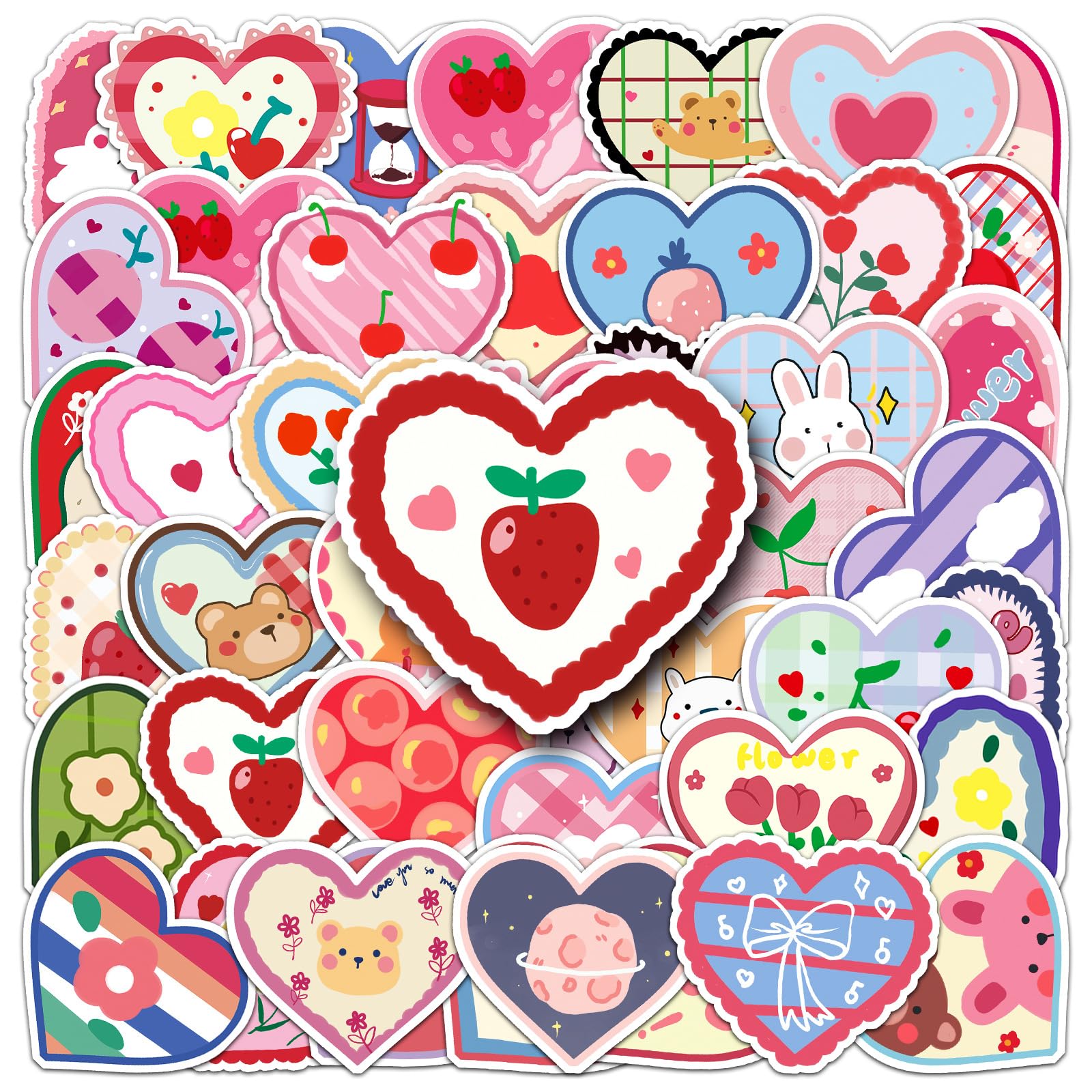 Lot De 60 Autocollants Esthétiques En Vinyle Pour Ordinateur Portable, Bouteilles D'eau, Skateboard, Bagages, Téléphone, Cadeaux Pour Femmes, Filles, Enfants, Adolescents