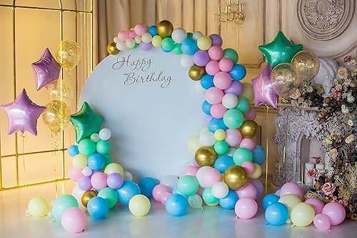 Vista 51 de Treasures Gifted Globos de color rosa claro macarrón, globos rosa pastel, globos rosa bebé de 12 pulgadas, globos rosa rubor, globos rosas grandes