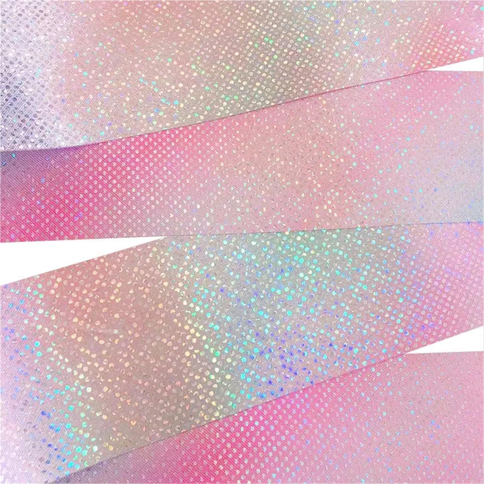 10 Pezzi Nastri for Danza Ritmica, Ginnastica, Balletto, Bacchette rotanti for spettacoli di talenti artistici, Rosa Brillante per Balli Artistici Allenamento Feste