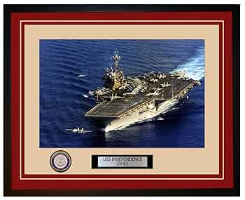 Amazon.com: USS Independence CV-62 Framed Navy Ship Photo