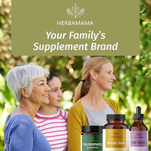 Miniatura 8 de HERBAMAMA Cápsulas de goma mastica de 1400 mg - Apoyo intestinal y digestivo con suplemento de goma mastica - Cápsulas de digestión de resina