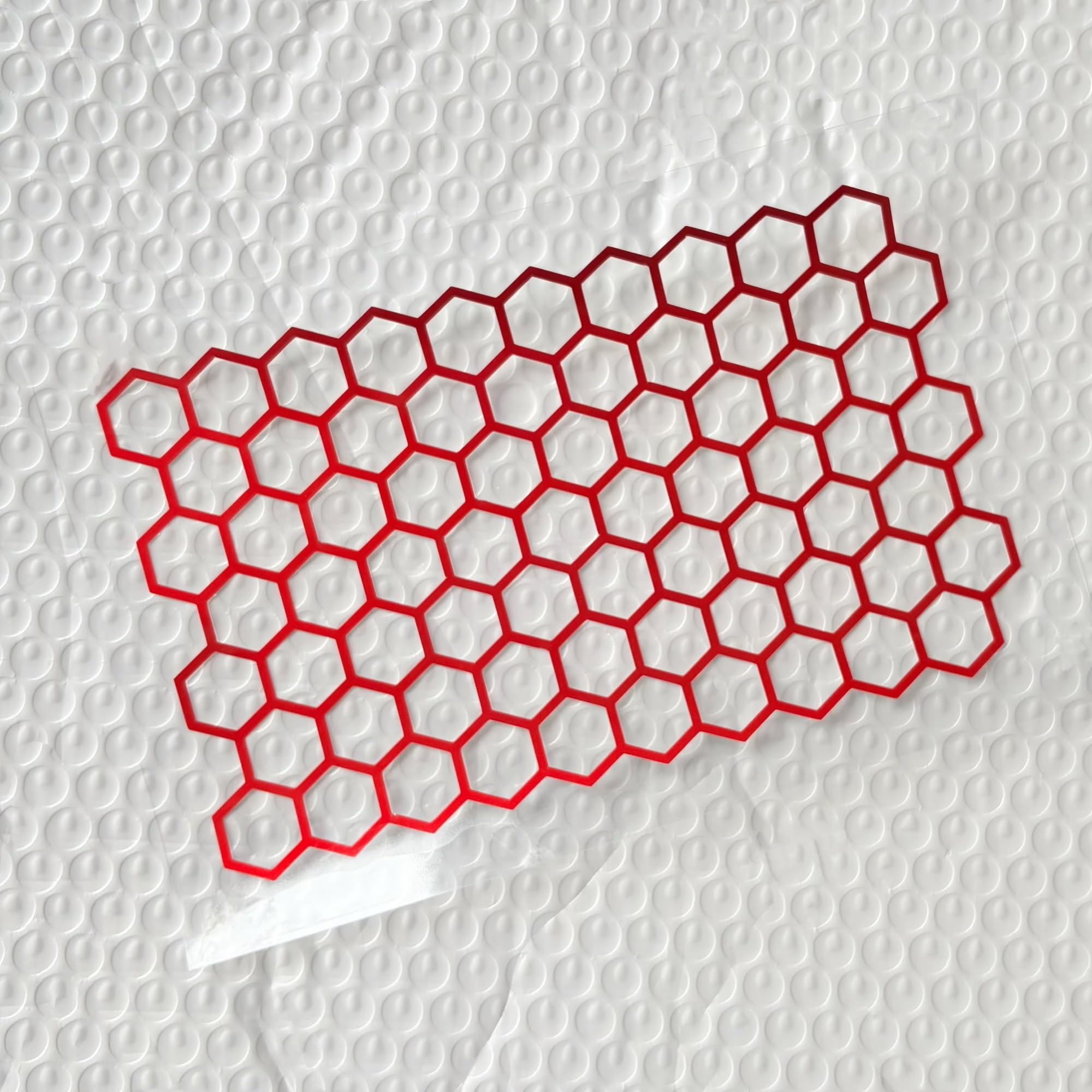 HAfgDJ Motorcycle Stickers Modification Waterproof Honeycomb Reflective Helmet Decal