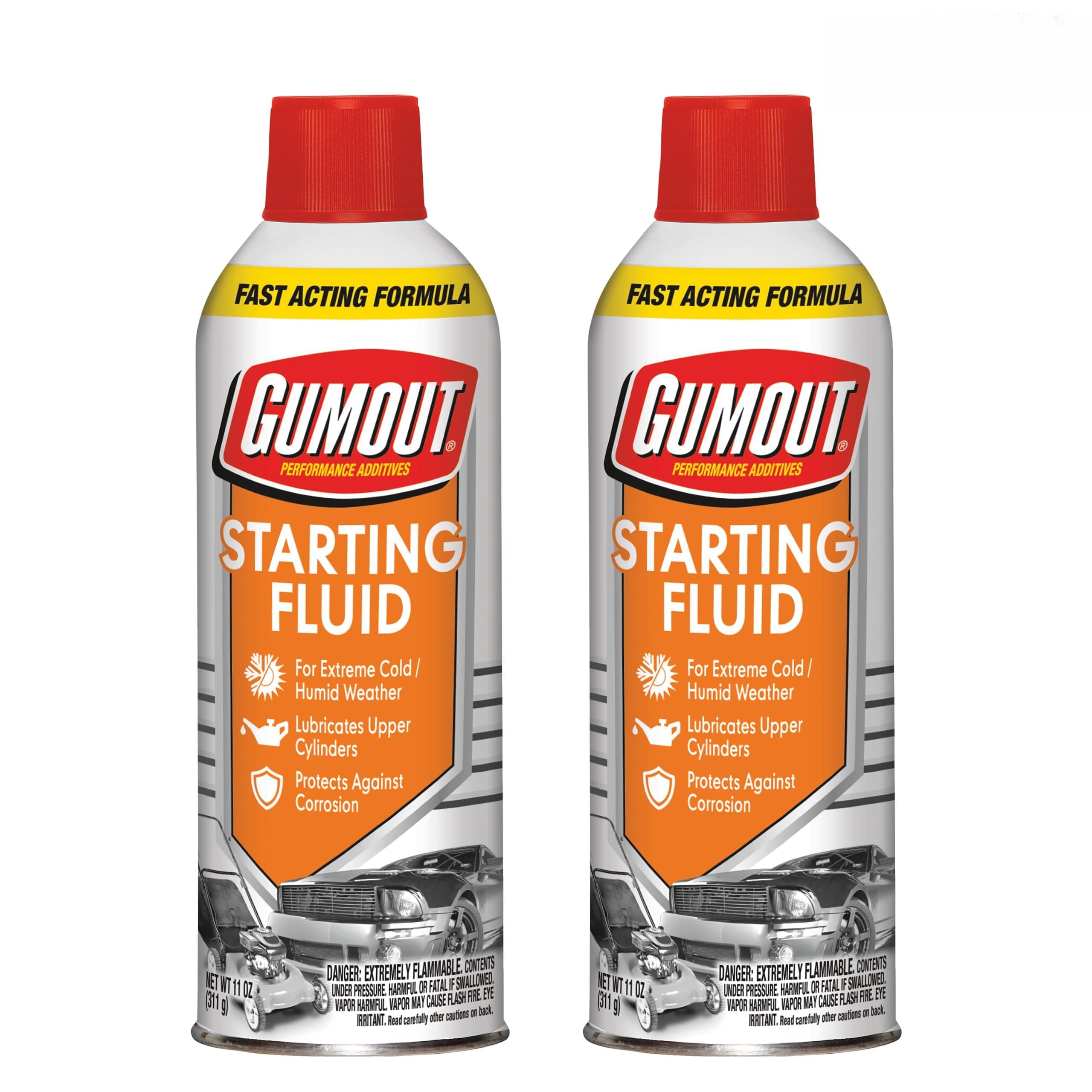 Gumout 540260 Starting Fluid for Gasoline Engines, 11 Oz (Pack of 2)