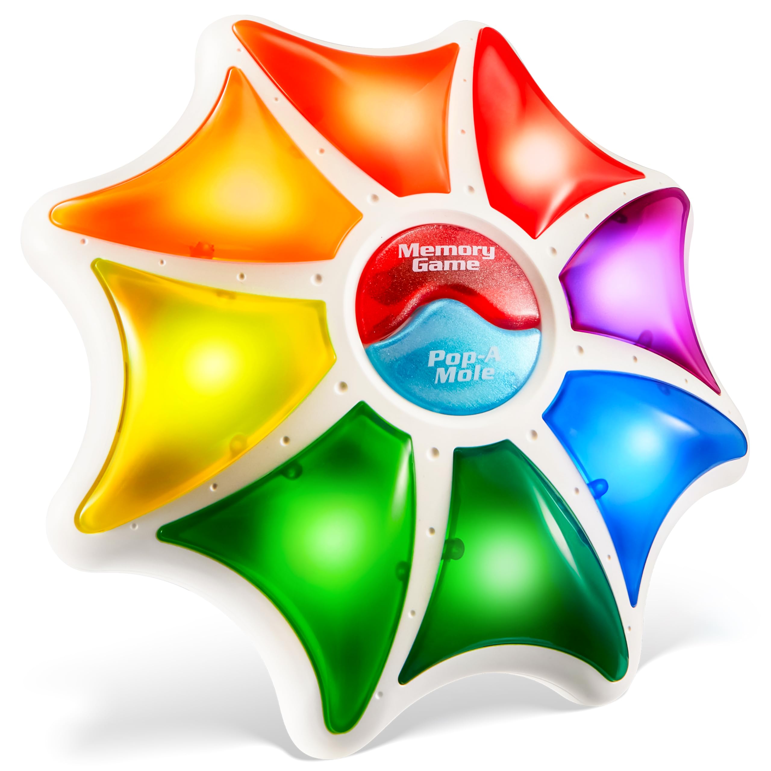 SYNCFUNHandheld Game for Kids 8-12, Memory Game and Whack-a-Mole, Portable Travel Games, Lights and Adjustable Sound, Ages 8+