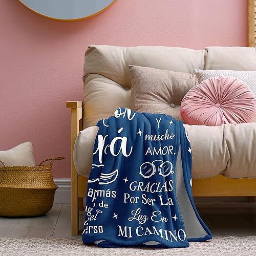 Miniatura 4 de Regalos para Papa De Cumpleaños - Manta de 50 x 60 pulgadas, el mejor regalo de cumpleaños para papás de parte de hija hijo, regalos de cumpleaños