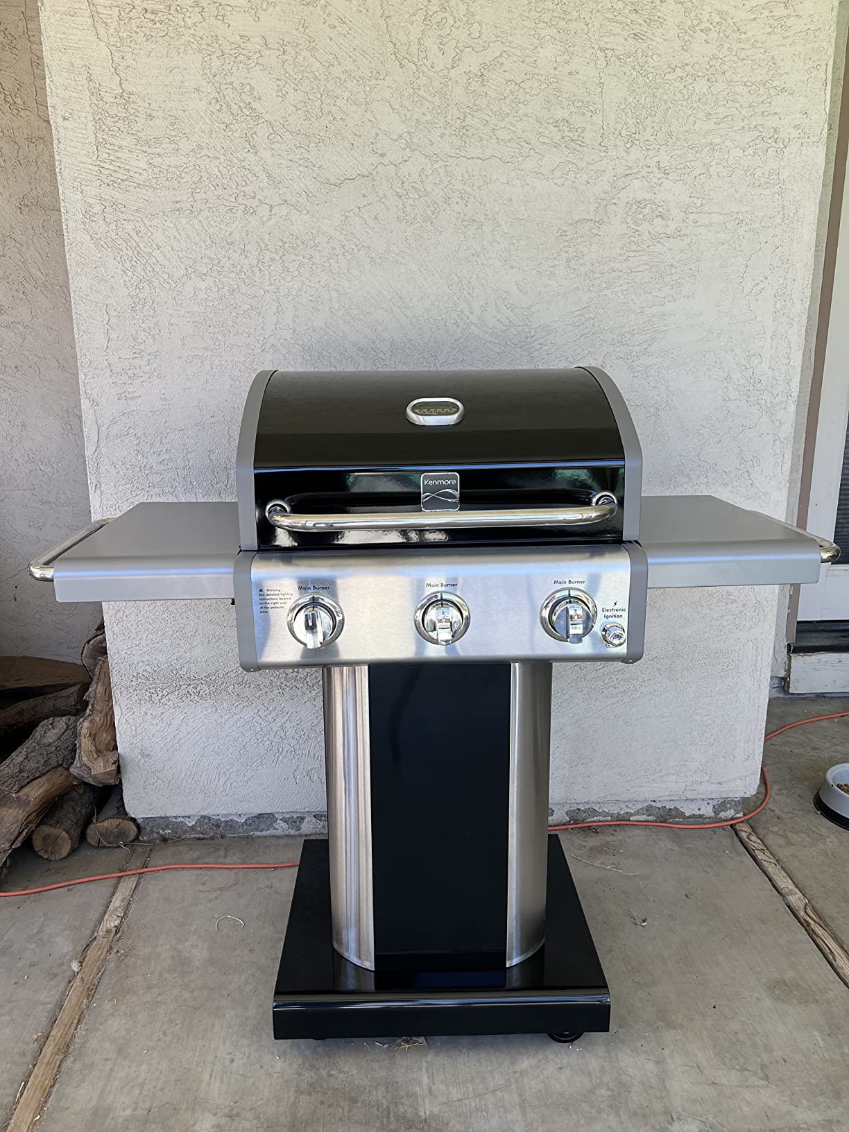 13/mo Finance Kenmore 3Burner Outdoor BBQ Grill Liquid Propane