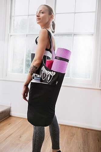 Miniatura 2 de Bolsa para esterilla de yoga, bolsa larga con bolsillos para tus accesorios de yoga, bolsa de yoga con correa elástica para esterilla de yoga,