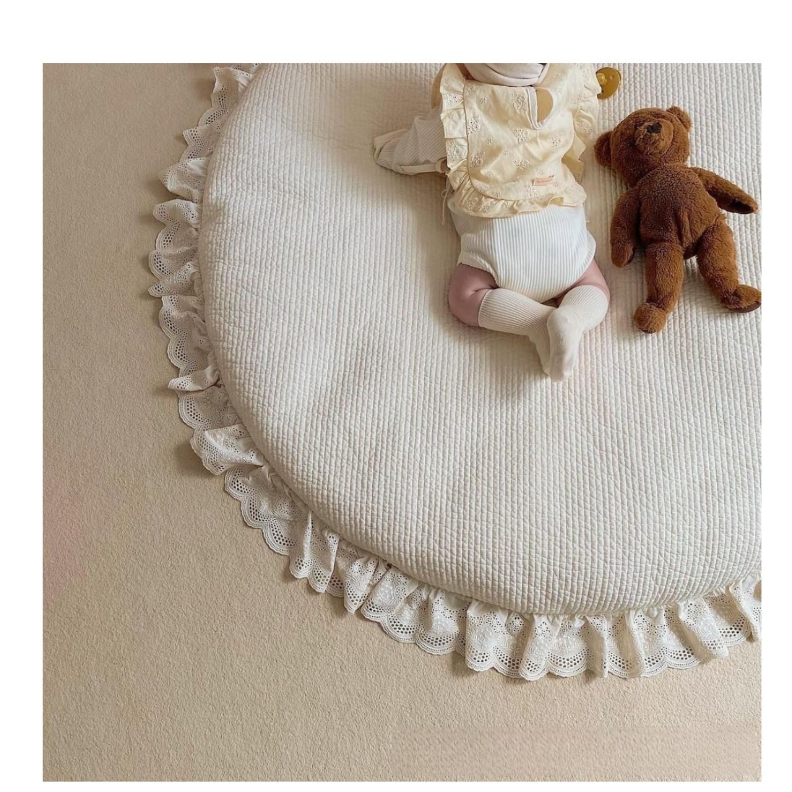 Amazon.co.jp: Qztuory 洗える サニーマット 約直径100×厚さ3.5cm 円形