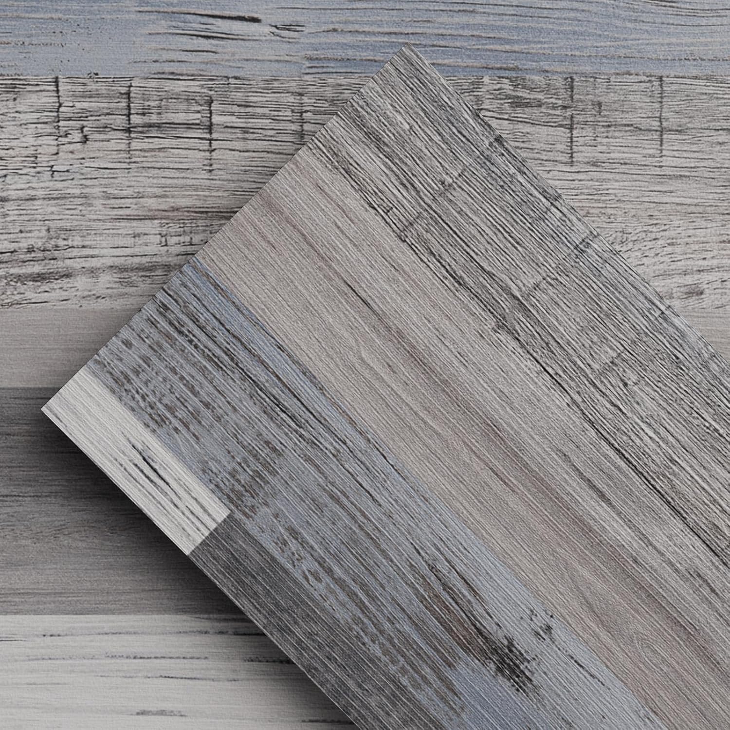 ATOPOSE Peel and Stick Vinyl Flooring,36pcs-6"×36" 54Fq.Ft,Quilt,Laminate Flooring with Wood Effect,Waterproof and Easy DIY Installation for Bedroom Living Room Kitchen Indoor Residential Area 54 Sq.Ft Quilt