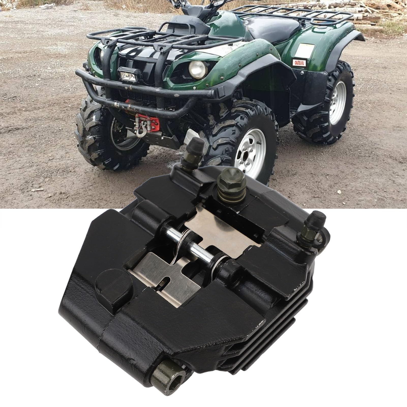 Pinza de Freno Trasera con Pastillas para Grizzly 660 YFM660, 2002-2008, Sistema hidráulico, Material Exclusivo
