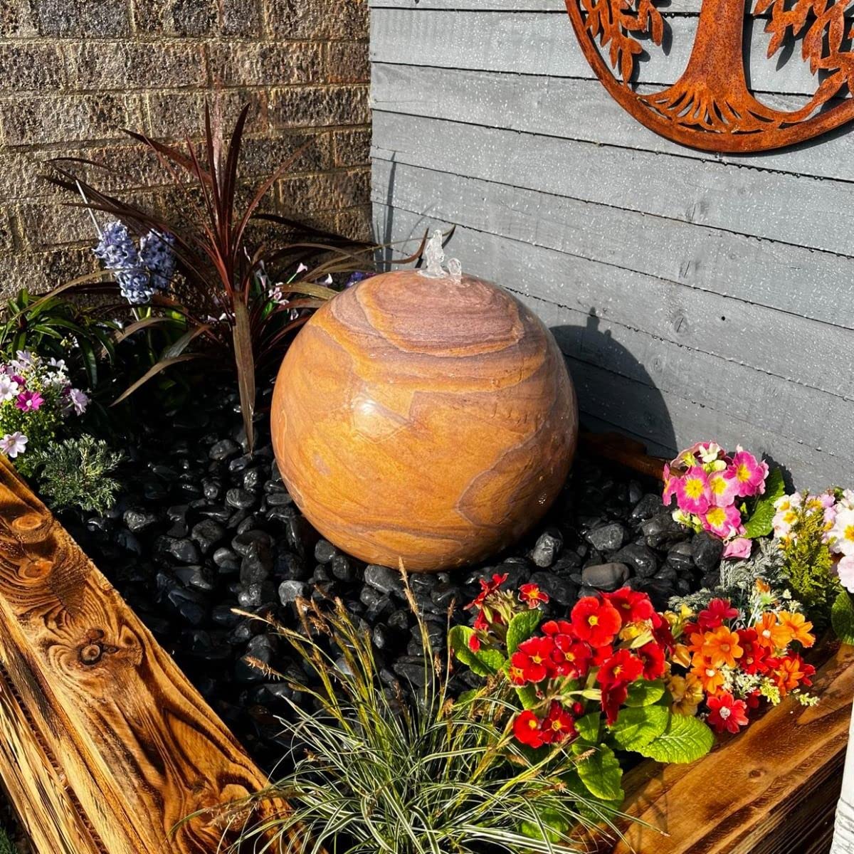 Sandstone Sphere 40cm Water Feature