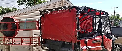 Miniatura 8 de Lonas en varios tamaños, lona impermeable de 18 onzas, lona de PVC 100% resistente a los rayos UV y a la intemperie, perfectas para toldo, tienda de