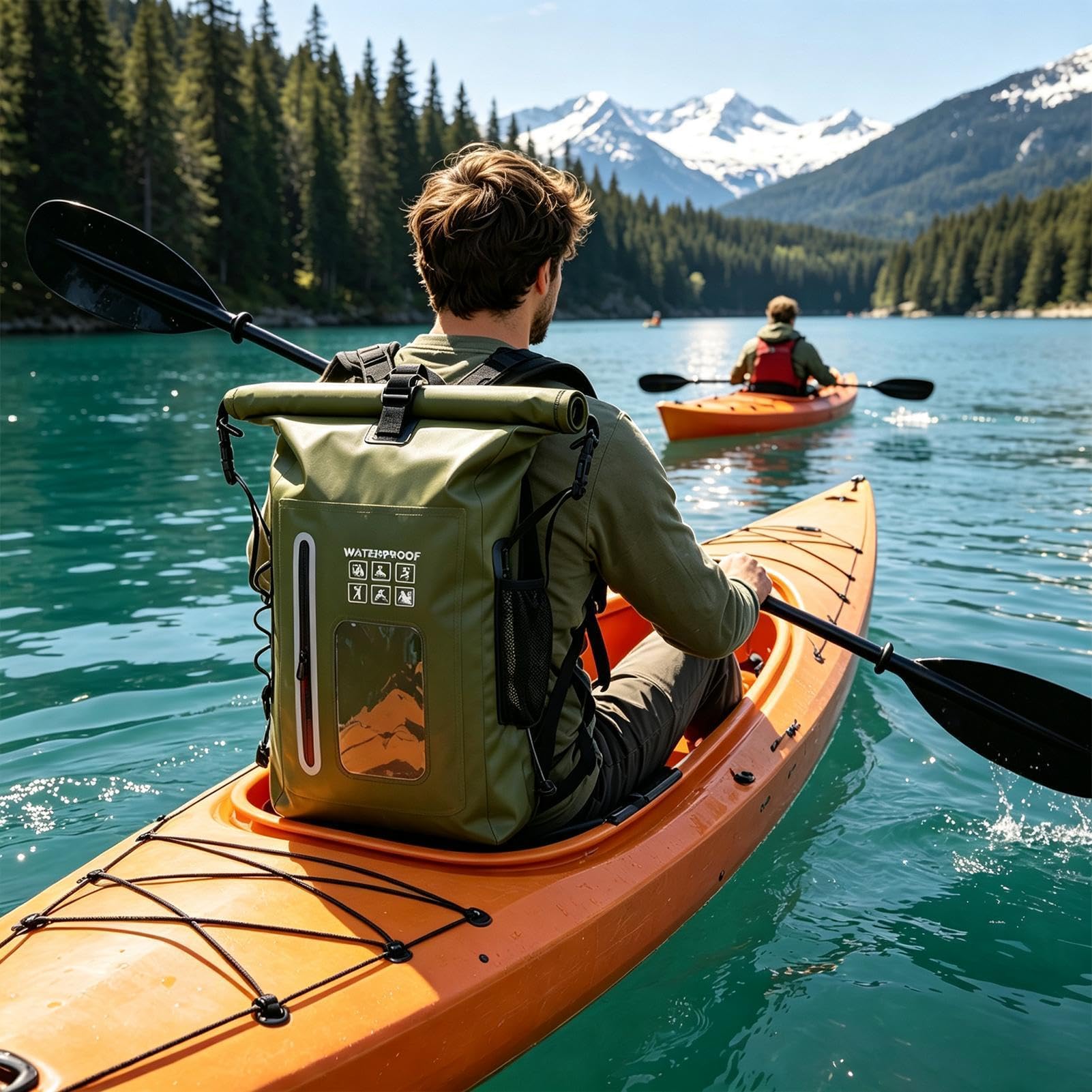 Zaino Dry Bag Impermeabile Capacità Elevata Chiusura A Rotolo Ultraleggero | Sacca Impermeabile Per Kayak Per Uomo Donna Kayak Paddleboard Nuoto Pesca Escursionismo Outdoor Spiagg
