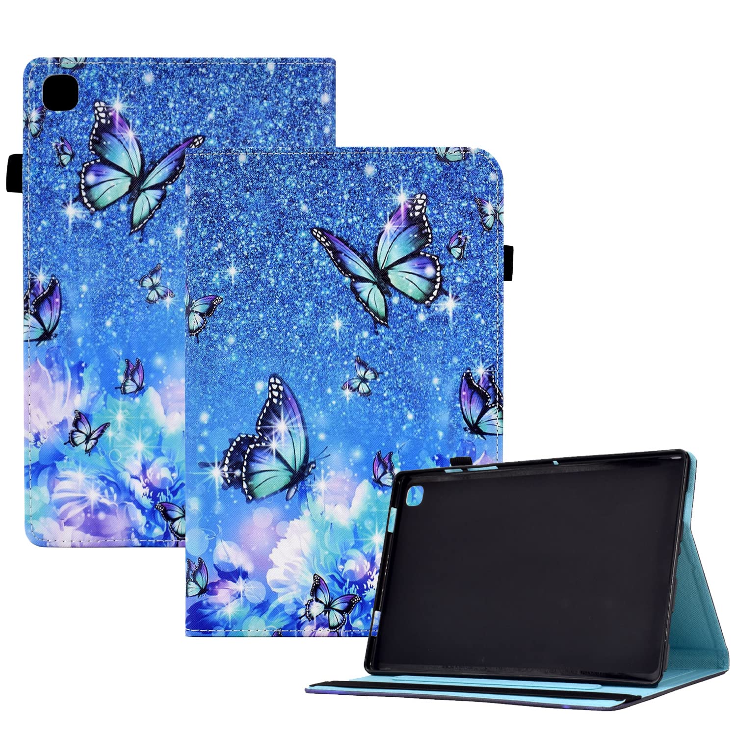 Case for Samsung Galaxy Tab A7 Lite 8.7 Inch 2021, Protective Cover Case with Stand Function for Samsung Galaxy Tab A7 Lite 8.7 Inch 2021 (SM-T220/T225), Flower Butterfly