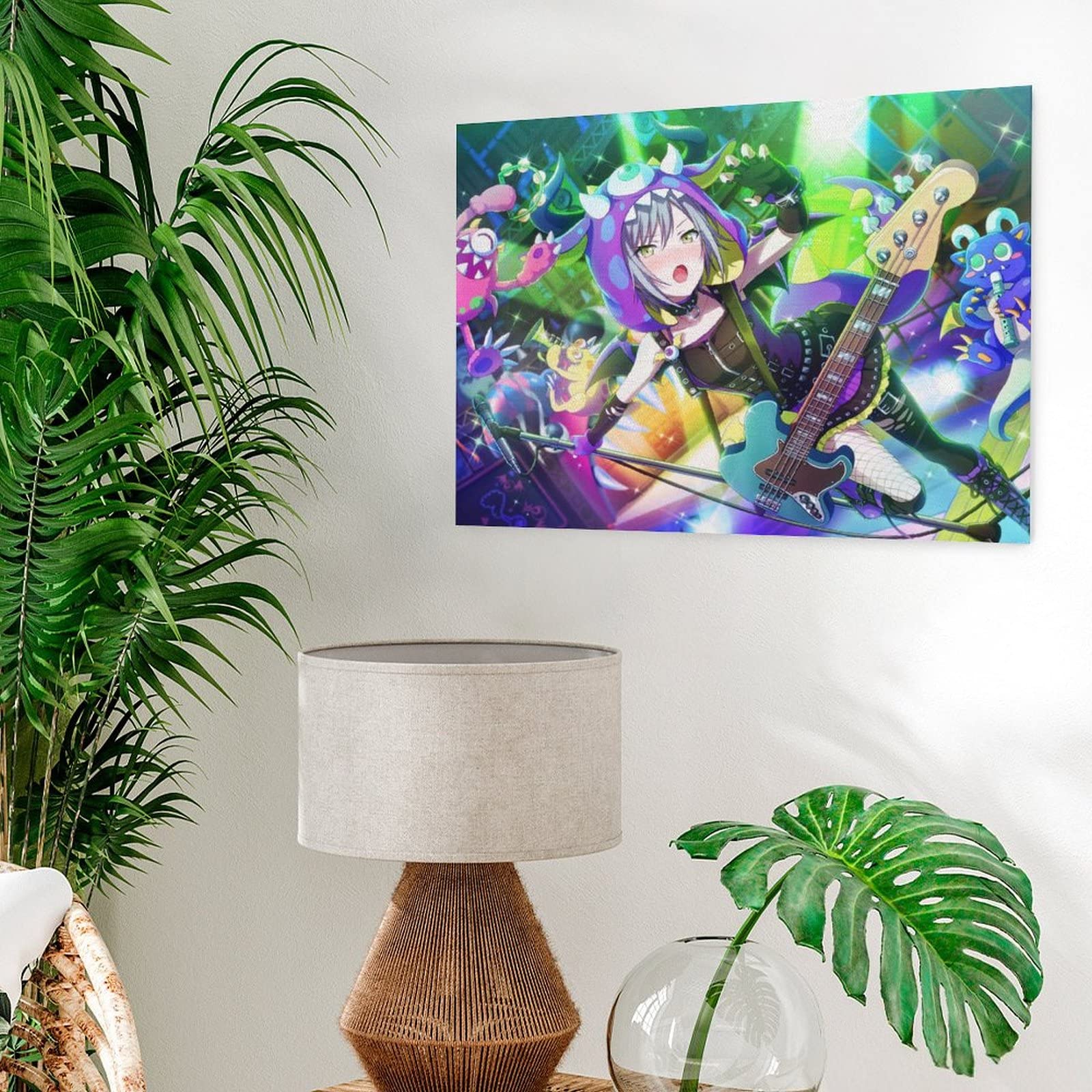 Amazon.co.jp: 日野森 志歩 掛け絵 フレームレス装飾絵画 モダンファッ