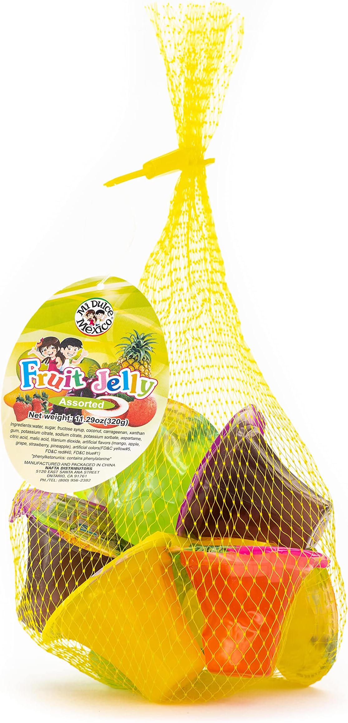 MDM FRUIT JELLY CUPS MESH BAGS 11.29OZ 8CUPS EACH