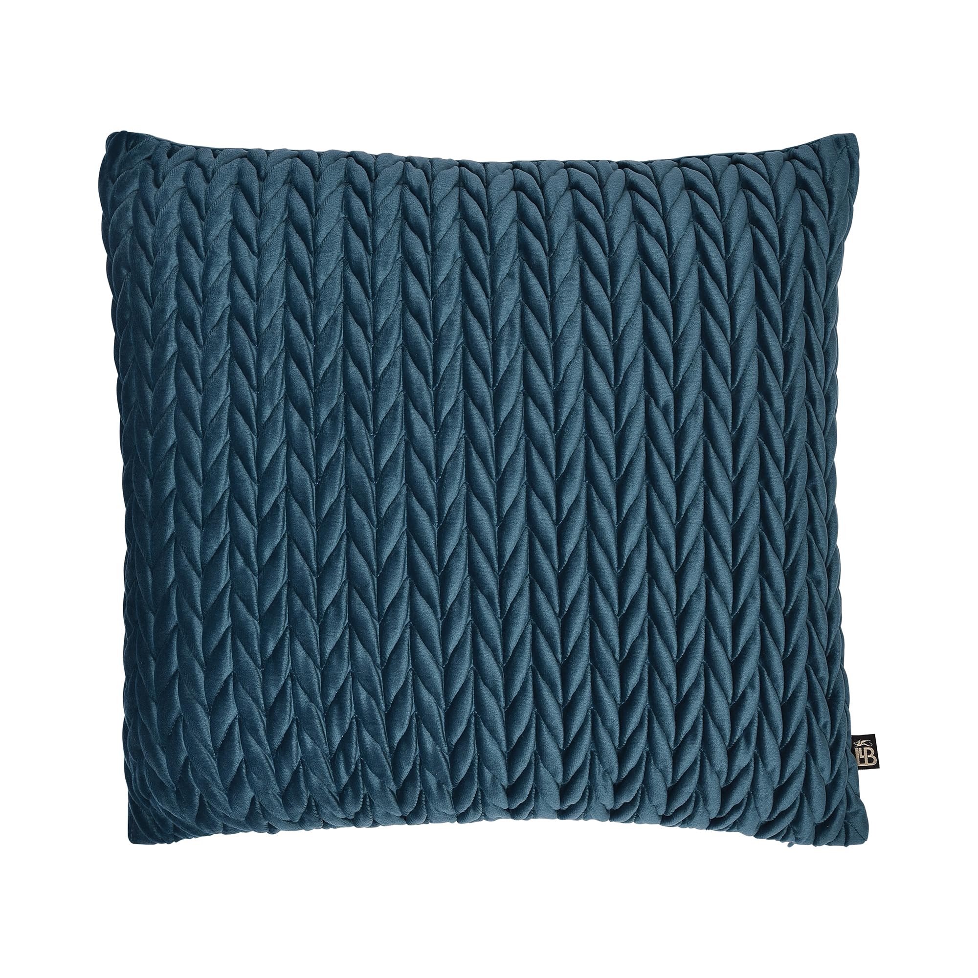 B&Q -  Amory Luxe Teal Velvet Filled Cushion