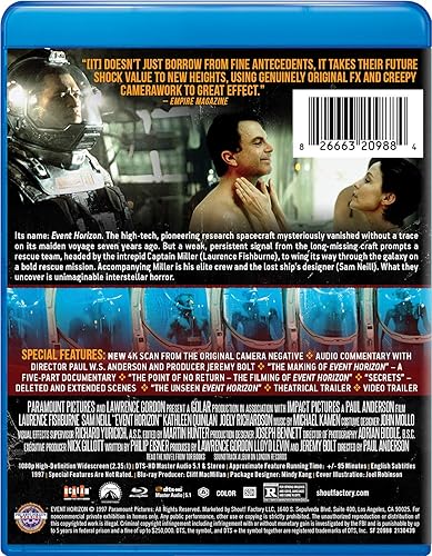 Vista 3 de Event Horizon Blu-ray