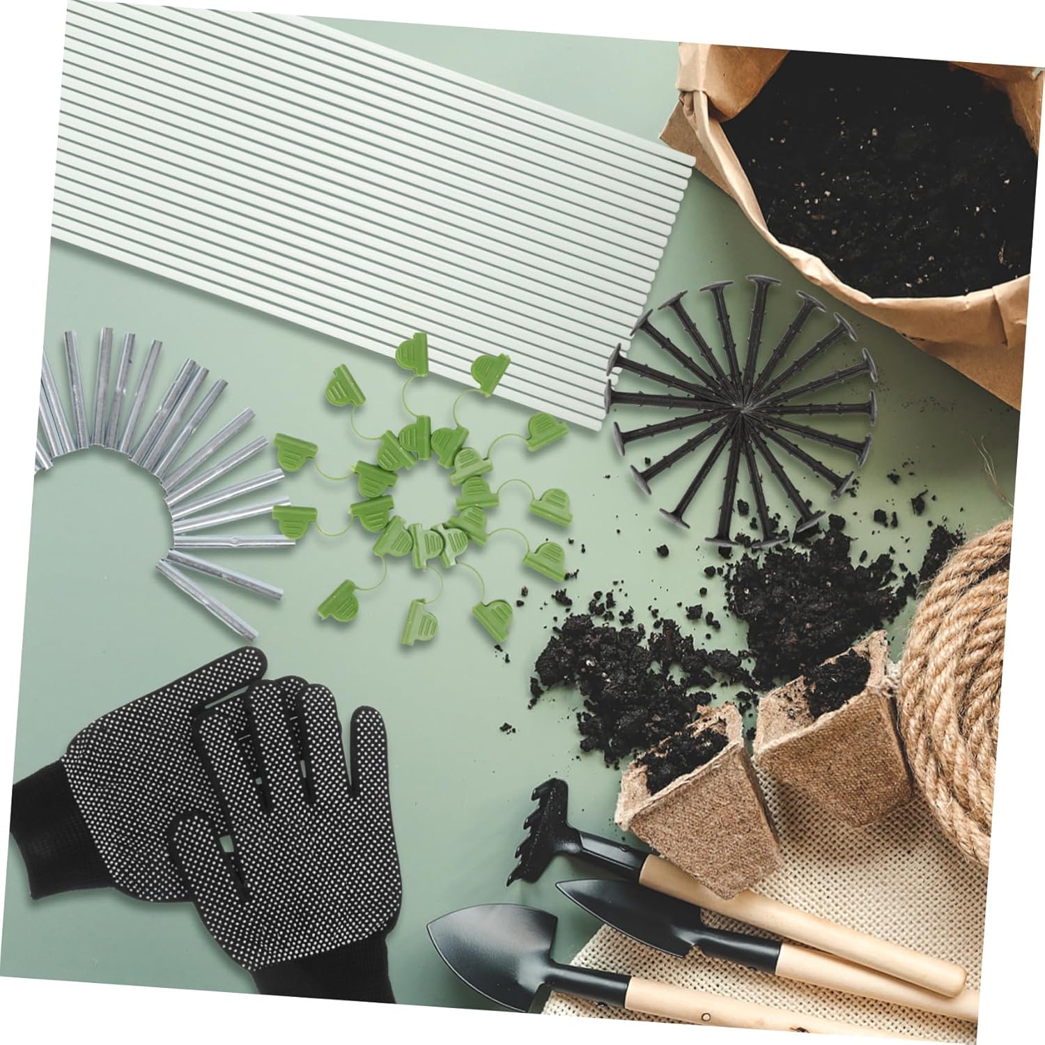 Toyvian 1set Greenhouse Garden Hoops Detachable Support Rods for Raised Beds Protective Tunnel Kit for Vegetable and Easy Assembly