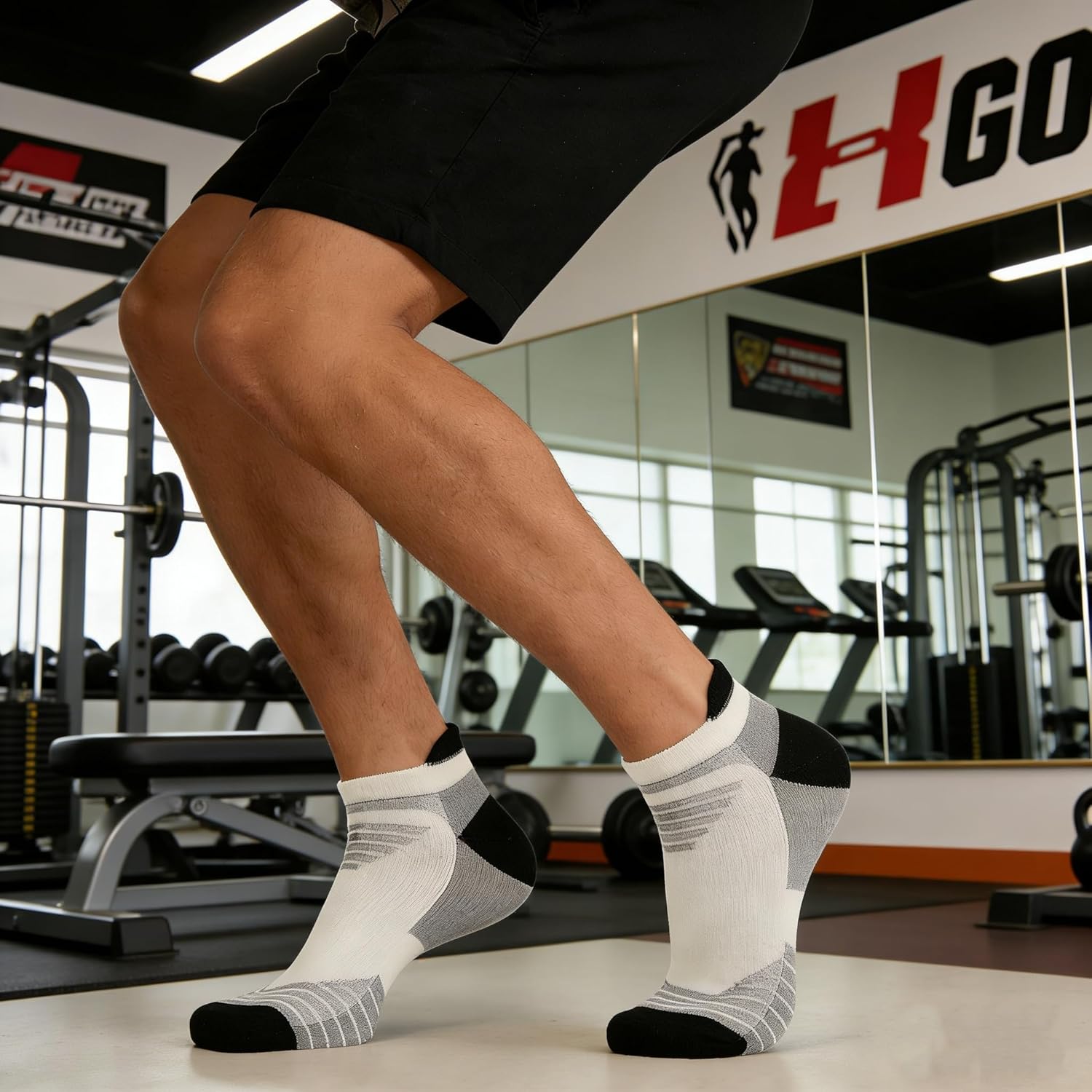 90% Merino Wool Sport Socks, Unisex Athletic Ankle Socks for Running, Hiking & Cycling,3-Pack - Image 2