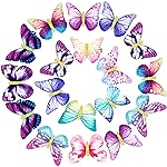 Boao 18 Pieces Glitter Butterfly Hair Clips for Girls Teens Women Hair Accessories (Vibrant Styles)
