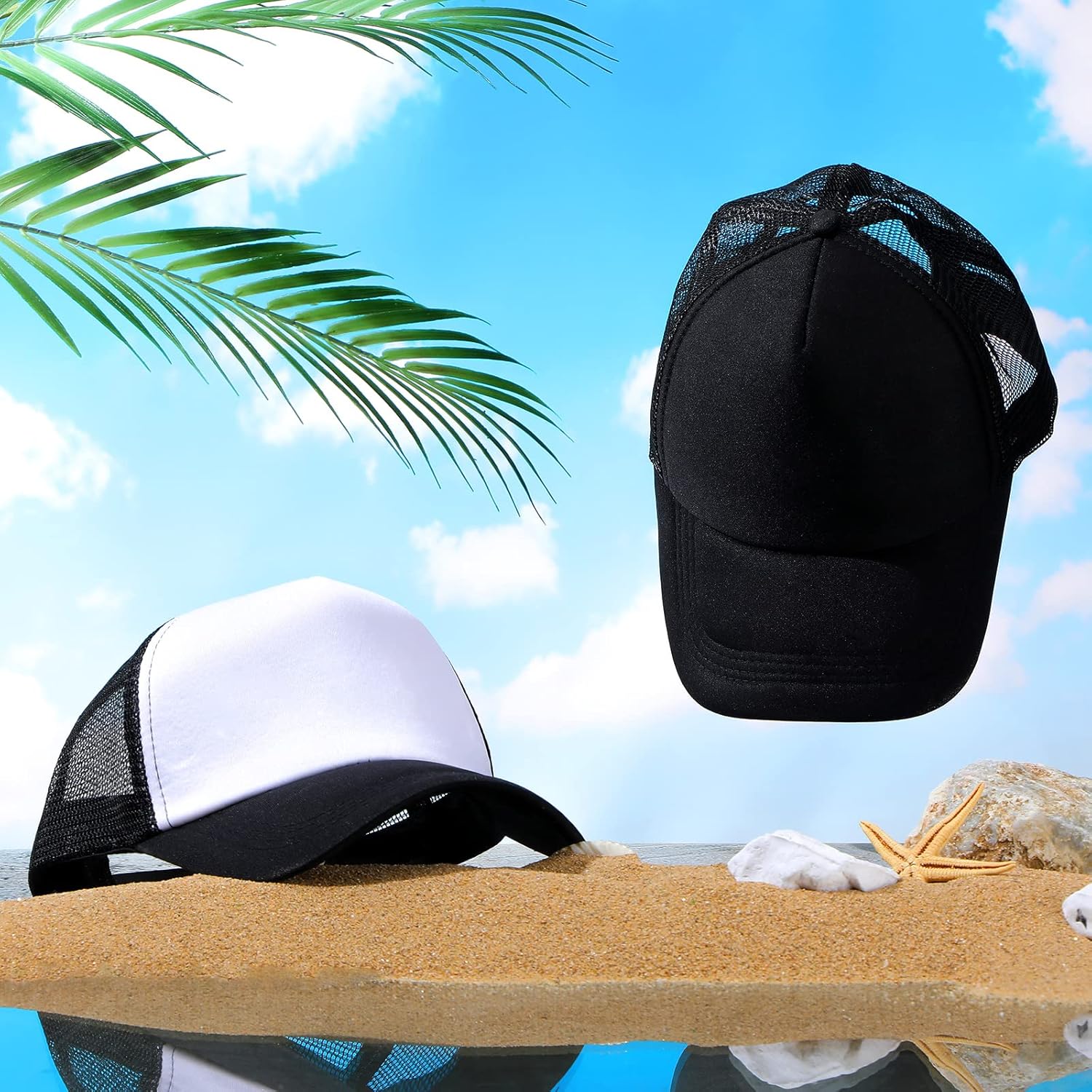 Giegxin 24 Pcs Mesh Trucker Hats Bulk Baseball Cap Beach Hat for Men and Women Wholesale Structured Front Panel Back Ball Cap - Image 4