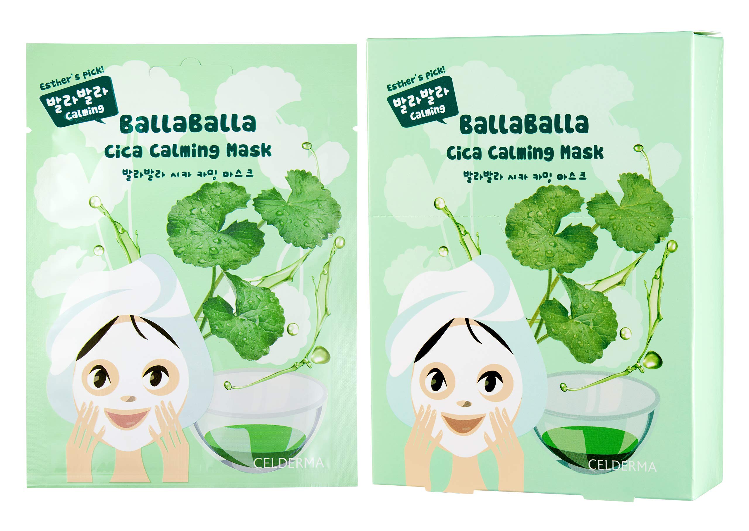 Buy CELDERMA BallaBalla Cica Calming [10 pcs] Korean Skincare Sheet with Centella Asiatica