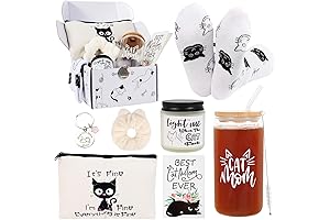 LiYiQ Cat Lover Gift Bag for Women, Perfect for Cat Mom, Crazy Cat Lady