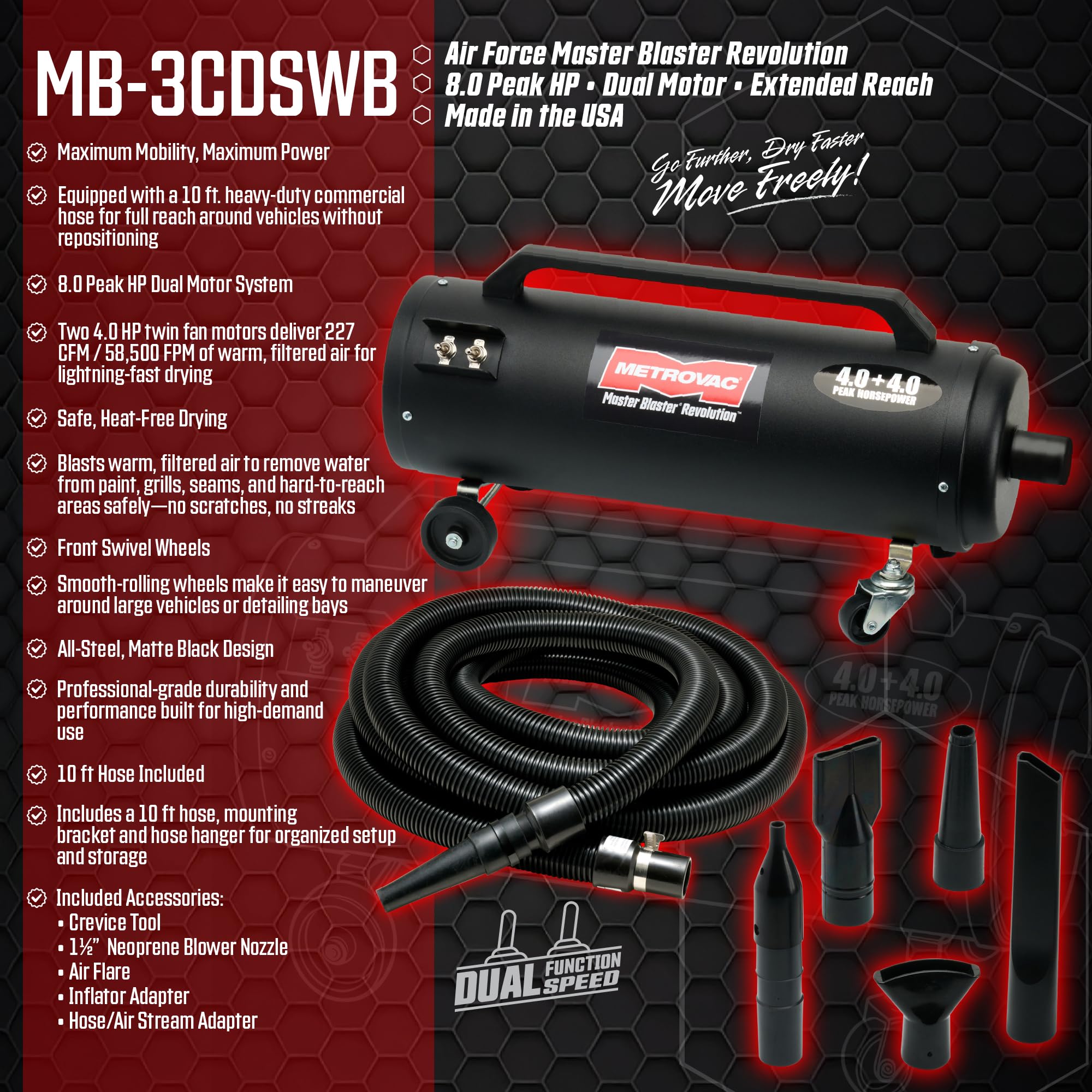 Amazon.com: MetroVac MB-3CDSWB Air Force Master Blaster, Car