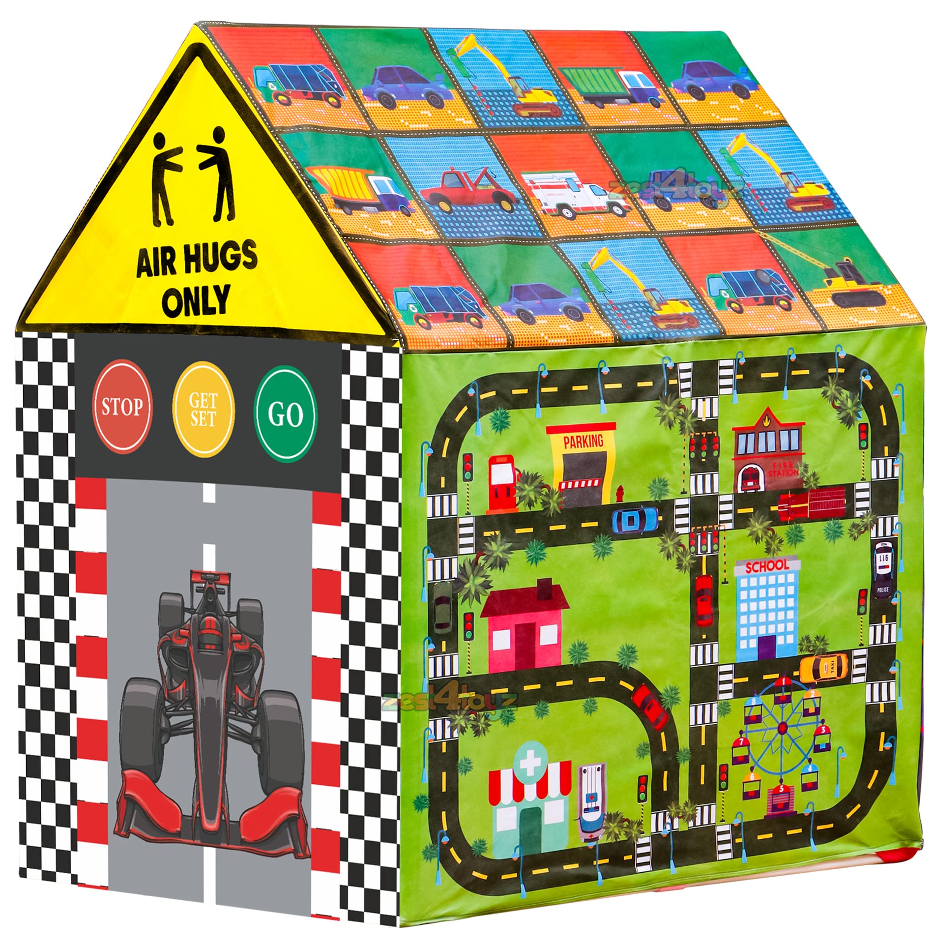 Zest 4 Toyz Hut Type Kids Toys Jumbo Size theme play theme tent house for kids Boys and Girls (Racing Car Tent) Multi color (B09KHB894K) Amazon Price History, Amazon Price Tracker