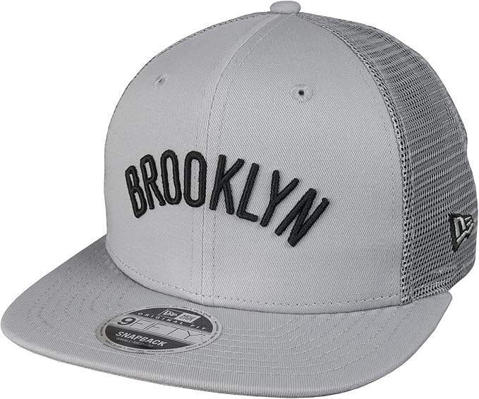 New Era 9Fifty Fit originale Brooklyn Nets NBA Mesh Grigio Snapback Cappello  da baseball Dimensione Piccolo / Medio : Amazon.it: Moda