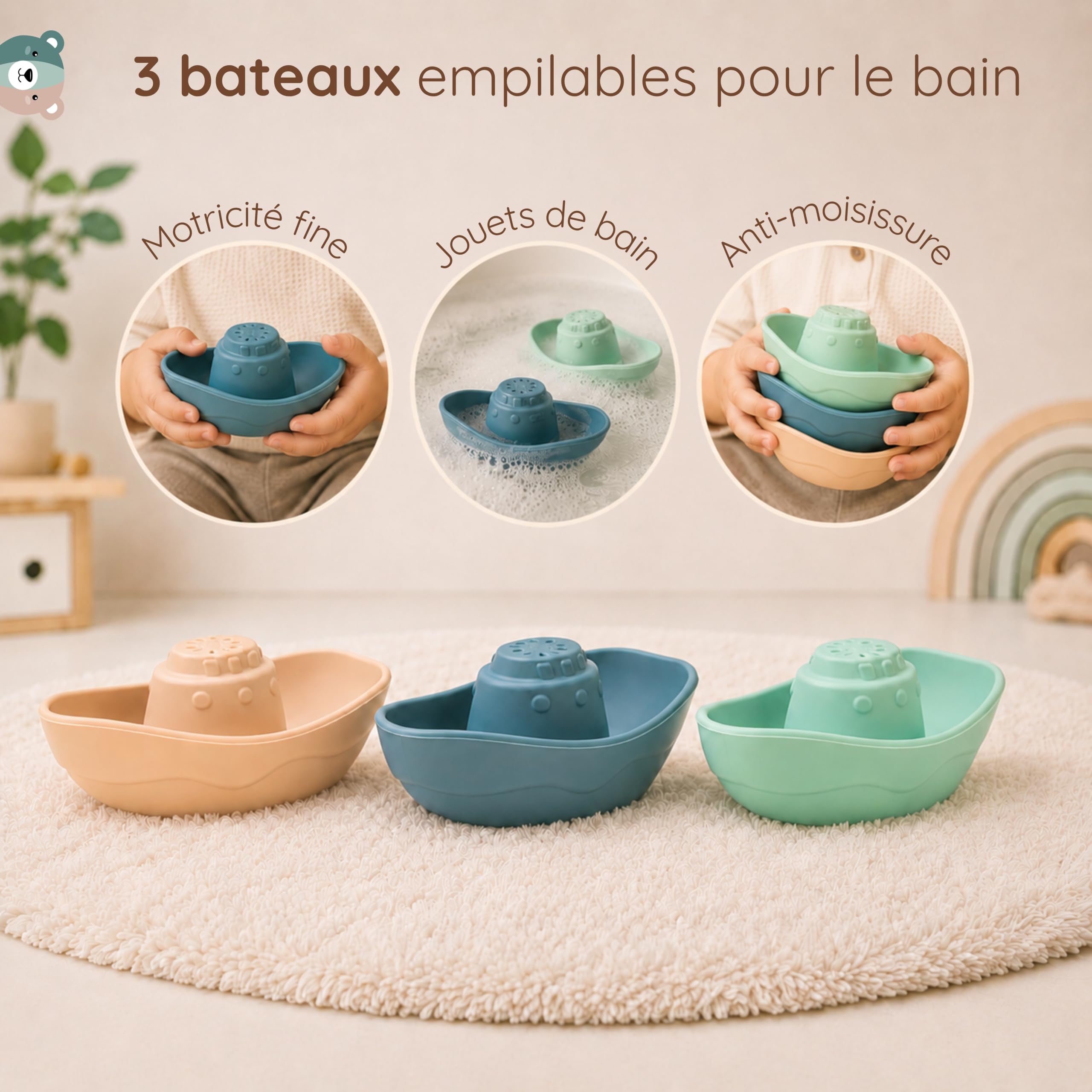 LITTLE EXPLORER - Jouet Eveil Bebe Montessori Cadeau Naissance 0-36M