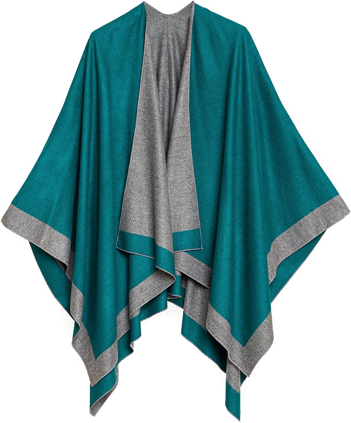 Women's Shawl Wrap Poncho Ruana Cape Cardigan Sweater Open Front for Travel Flight Cruises