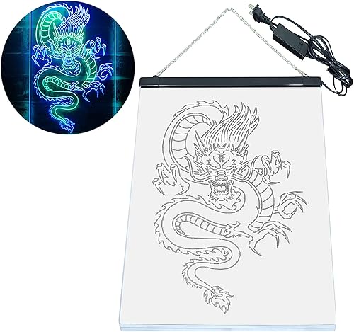 Miniatura 9 de Cartel de neón ADVPRO LED con dragón chino, letrero de neón LED de color dual st6-i3225