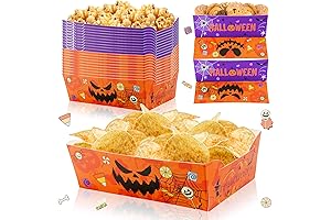Halloween Containers Food Safe Party Food Tray Ghost Pumpkin Paper Plate