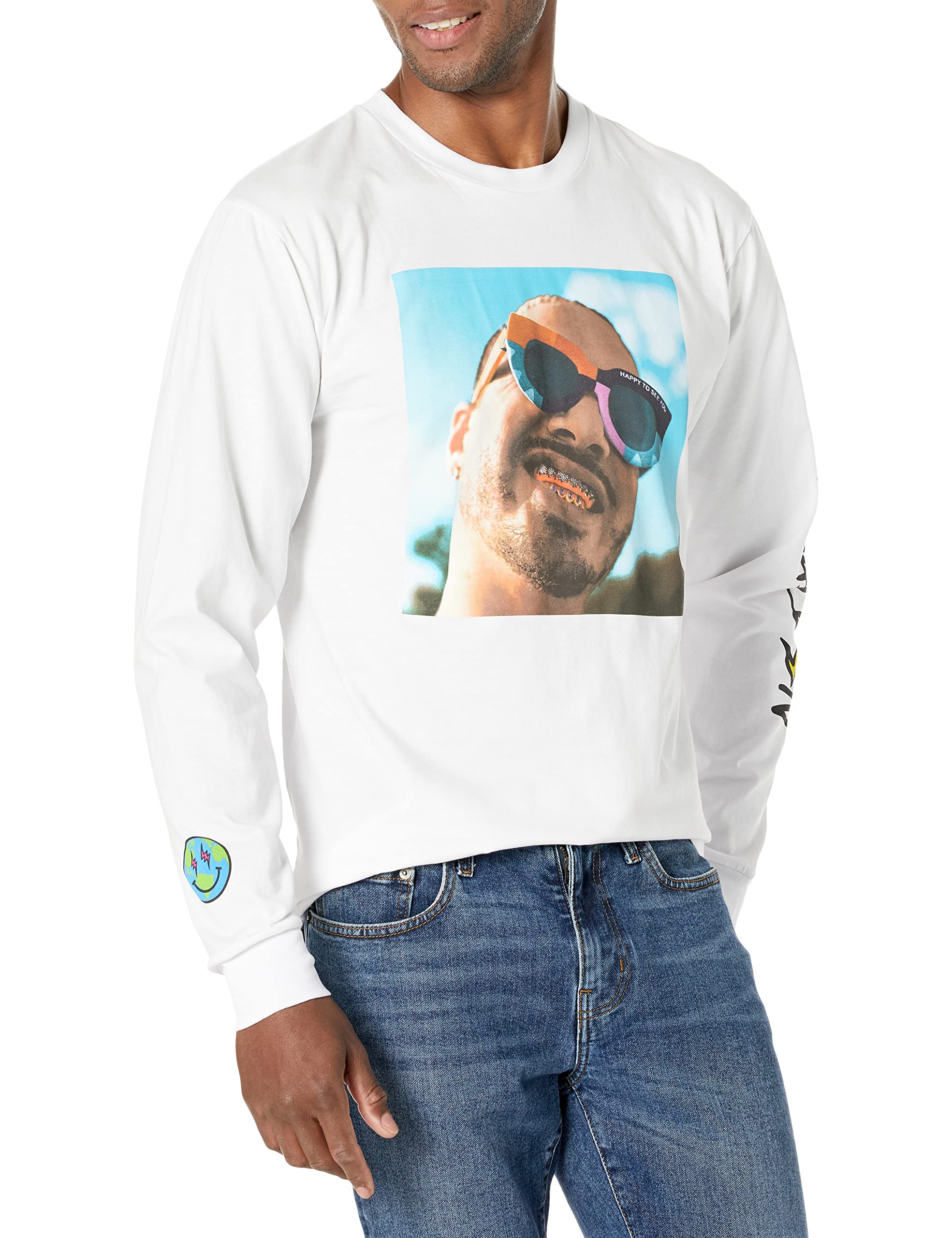 J Balvin Unisex-Adult Standard Square Photo Long Sleeve Shirt