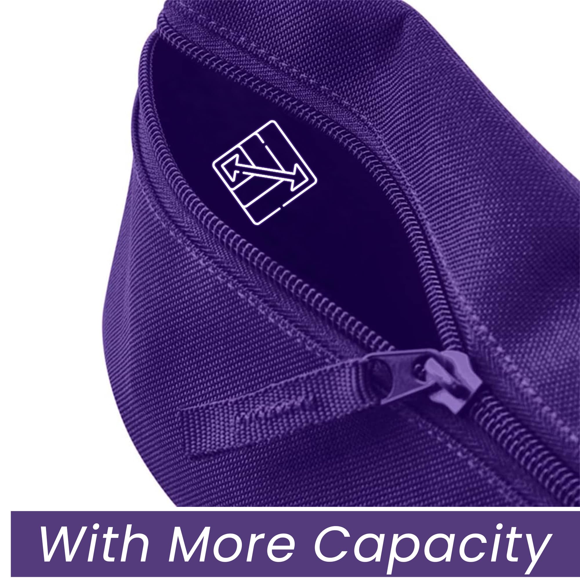 Prime Fashions Big Capacity Durable Pencil Case with Zipper Style Perfect for School Office and Makeup with Secure Zippered Design for Adults Boys Girls Kids. - Image 2