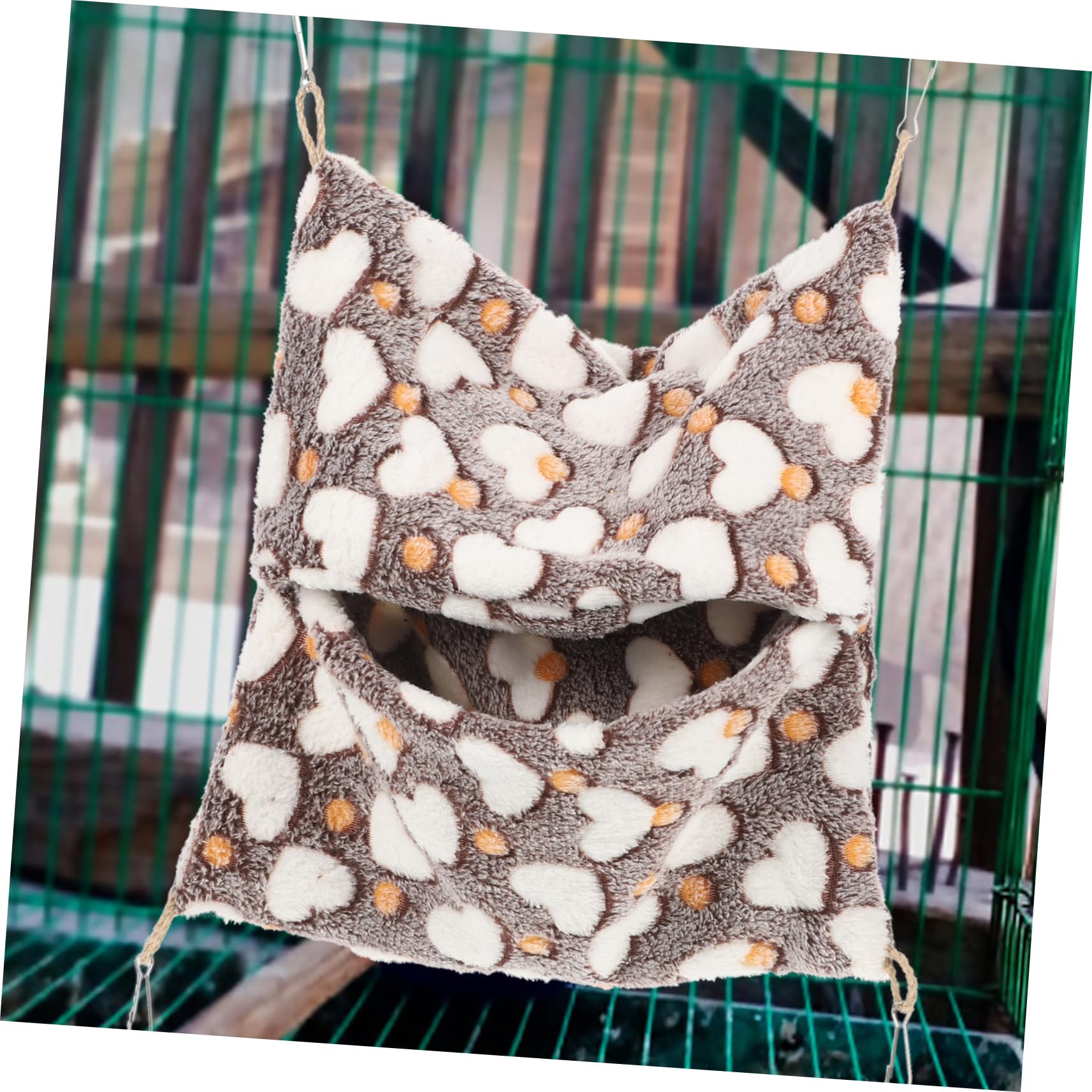 Beavorty 3stücke Doppel-Lagen Chinchilla Bett Für Kleintiere Wärmende Hängematte Für Hamster Und Meerschweinchen Weichem Material Installieren Für Tierhaltung Und Geschäfte
